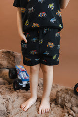 Short Sleeve Jogger Set in Monster Truck