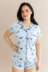 Women's Short Sleeve Pajama Set in Take Off
