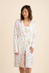 Women's Lounge Robe in Tulip