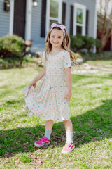 Twirl Dress in Pastel Mickey Mouse