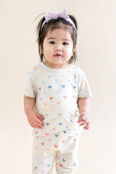 Toddler Basic Tee in Pastel Mickey Mouse