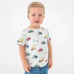 Toddler Basic Tee in City Vehicles
