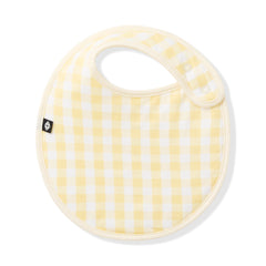 Cushy Bib in Gingham Chamomile