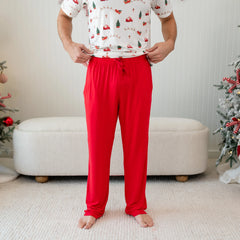 Men's Lounge Pants in Cardinal