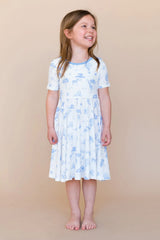 Twirl Dress in Toile Safari