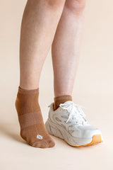 Women's Ankle Socks 3-Pack in Cafe