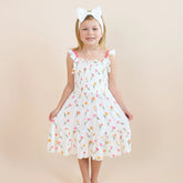 Smocked Dress in Tulip