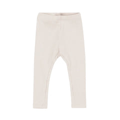Ribbed Leggings in Oat