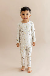 Long Sleeve Pajamas in Starry Icon