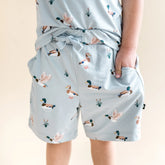 Drawstring Short in Mallard Duck