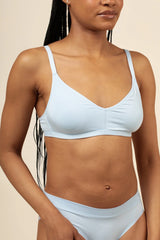 Women's V-Neck Bra in Breeze