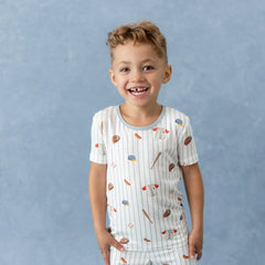 Short Sleeve Pajamas in Home Run