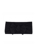 Knotted Bow Headband in Midnight