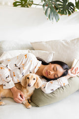 Long-Sleeved Women's Pajama Set in Dachshund