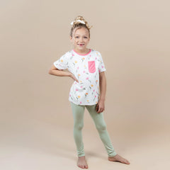 Toddler Crew Neck Tee in Tulip