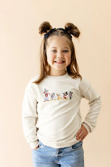 Sweatshirt in Mickey and Friends on Ecru