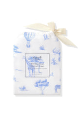 Oval Bassinet Sheet in Toile Safari