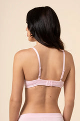 Women's V-Neck Bra in Peony