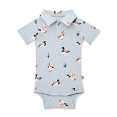 Polo Bodysuit in Mallard Duck