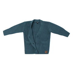 Chunky Knit Oversized Cardigan in Atlantic