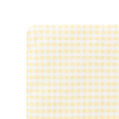 Crib Sheet in Gingham Chamomile