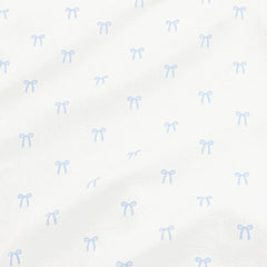 Pointelle Take Me Home Set with Cap in Sweet Blue Bow