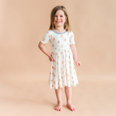 Twirl Dress in Teddy Bear