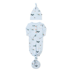 Knotted Gown with Hat Set in Take Off