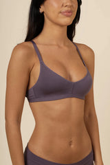 Women's V-Neck Bra in Currant