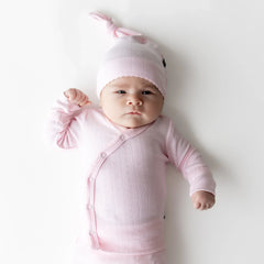 Pointelle Take Me Home Set with Cap in Sakura
