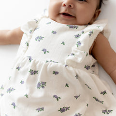 Pointelle Bodysuit Dress in Spray Rose