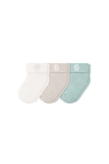 Baby 3-Pack Socks in Neutral