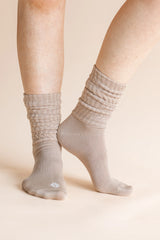 Adult Scrunch Socks in Bisque