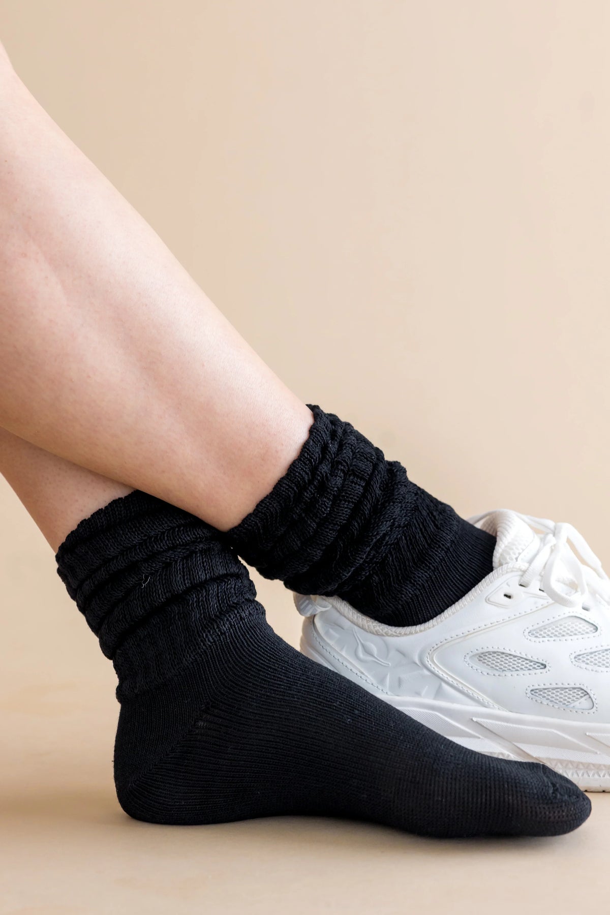 Adult Scrunch Socks in Midnight
