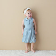 Polo Bodysuit Dress in Fog