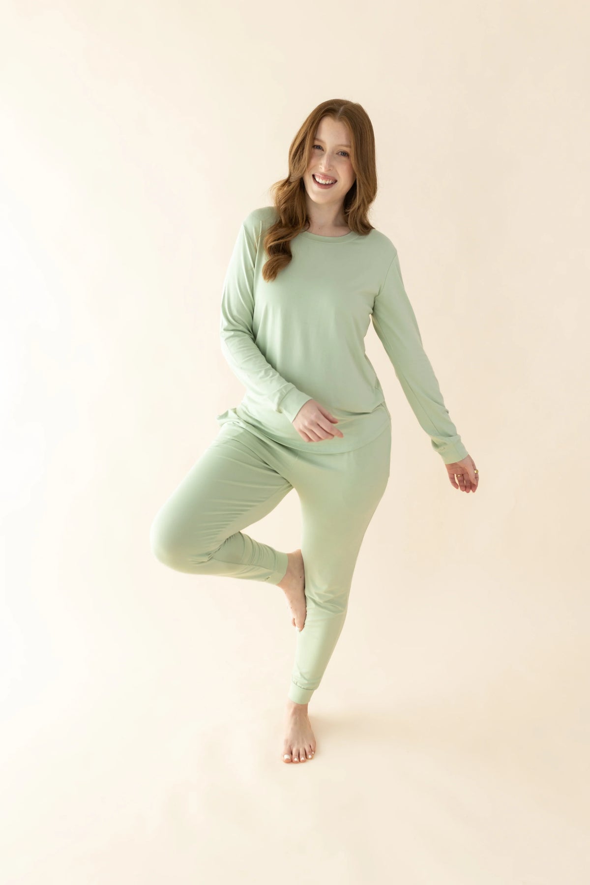 Women's Jogger Pajama Set in Basil