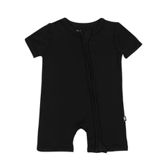 Zippered Shortall Romper in Midnight