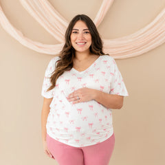 Women’s Relaxed Fit V-Neck in Bow