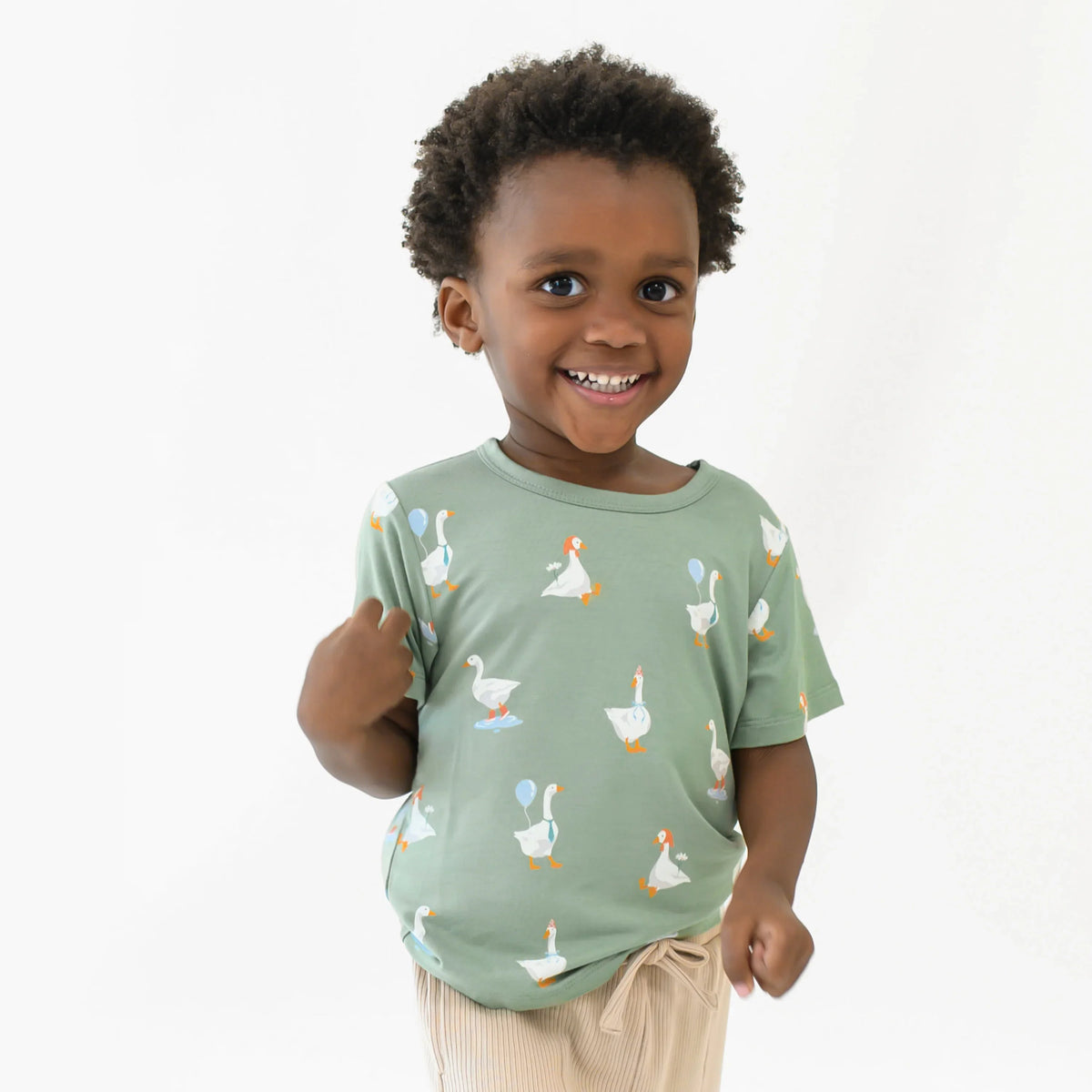 Toddler Basic Tee in Silly Goose