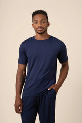 Men's Crew Neck Tee in Navy