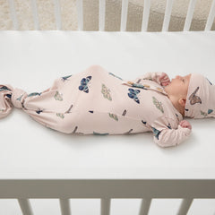 Knotted Gown with Hat Set in Blush Butterfly