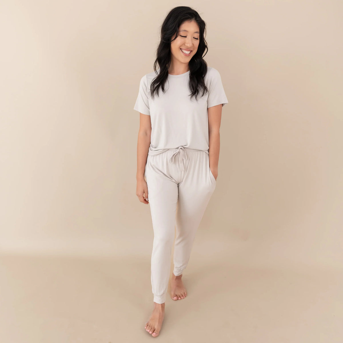 Women's Jogger Pants in Oat