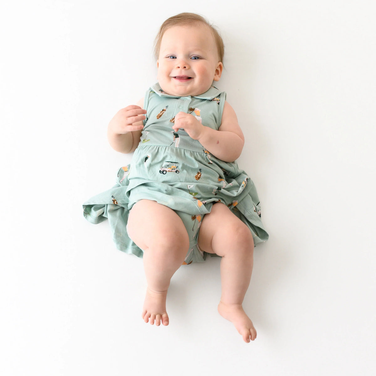 Polo Bodysuit Dress in Golf