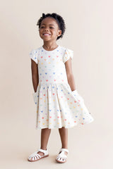 Pocket Dress in Pastel Mickey Mouse