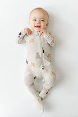 Zippered Footie in Fluffy Cat