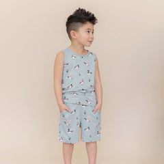 Drawstring Short in Mallard Duck