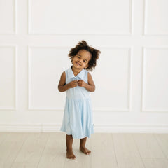 Polo Bodysuit Dress in Breeze