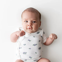 Pointelle Kimono Bodysuit in Spray Rose