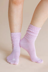 Adult Scrunch Socks in Thistle