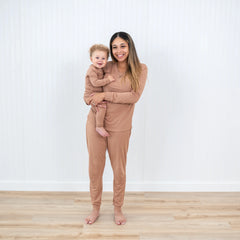 Women's Jogger Pajama Set in Latte